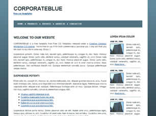 Preview corporateblue - FREE HTML CSS JavaScript Template