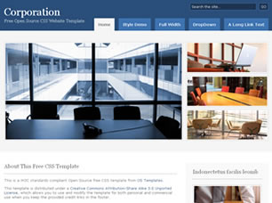 Preview corporation - FREE HTML CSS JavaScript Template