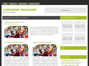 Preview corpwire magazine - FREE HTML CSS JavaScript Template