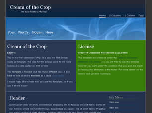 Preview cream of the crop - FREE HTML CSS JavaScript Template