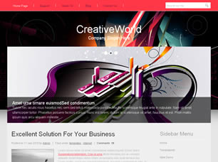 Preview creativeworld - FREE HTML CSS JavaScript Template