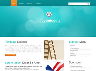 Preview cyanicdots - FREE HTML CSS JavaScript Template