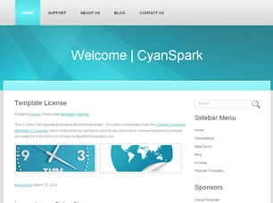 Preview cyanspark - FREE HTML CSS JavaScript Template