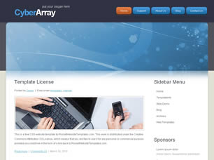 Preview cyberarray - FREE HTML CSS JavaScript Template