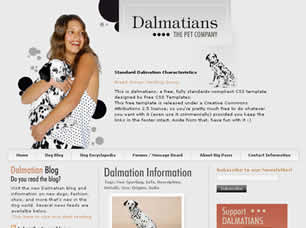 Preview dalmatians - FREE HTML CSS JavaScript Template