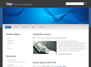 Preview dapple - FREE HTML CSS JavaScript Template