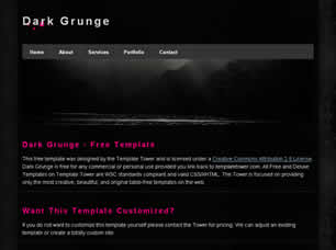 Preview dark grunge - FREE HTML CSS JavaScript Template