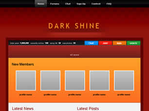 Preview dark shine - FREE HTML CSS JavaScript Template