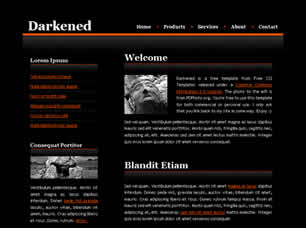 Preview darkened - FREE HTML CSS JavaScript Template