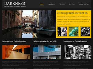 Preview darkness - FREE HTML CSS JavaScript Template