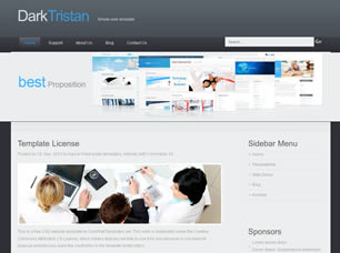 Preview darktristan - FREE HTML CSS JavaScript Template