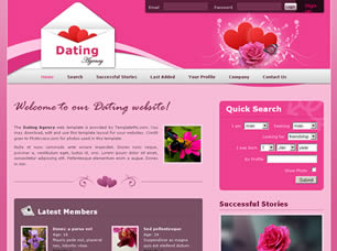 Preview dating agency - FREE HTML CSS JavaScript Template