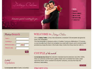 Preview dating online - FREE HTML CSS JavaScript Template