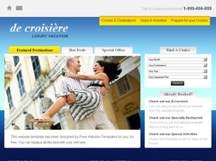 Preview de croisiere - FREE HTML CSS JavaScript Template