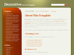 Preview decorative - FREE HTML CSS JavaScript Template