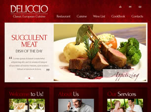 Preview deliccio - FREE HTML CSS JavaScript Template