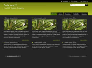 Preview delicious 2 - FREE HTML CSS JavaScript Template