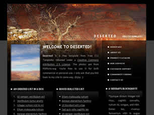 Preview deserted - FREE HTML CSS JavaScript Template