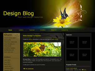 Preview design blog - FREE HTML CSS JavaScript Template