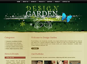 Preview design garden - FREE HTML CSS JavaScript Template