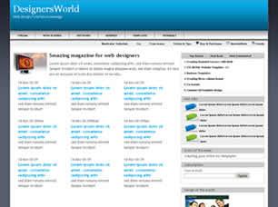 Preview designersworld - FREE HTML CSS JavaScript Template