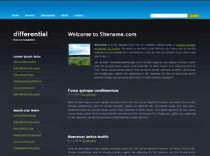 Preview differential - FREE HTML CSS JavaScript Template