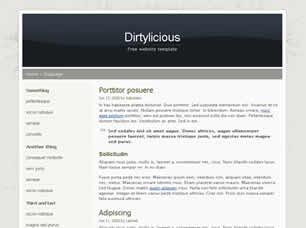 Preview dirtylicious - FREE HTML CSS JavaScript Template