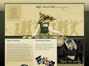 Preview dj club - FREE HTML CSS JavaScript Template