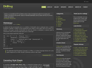 Preview dkblog - FREE HTML CSS JavaScript Template