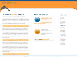 Preview dolphin - FREE HTML CSS JavaScript Template