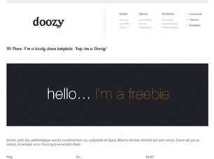 Preview doozy - FREE HTML CSS JavaScript Template