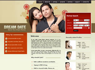 Preview dream date - FREE HTML CSS JavaScript Template