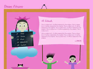 Preview dream princess - FREE HTML CSS JavaScript Template