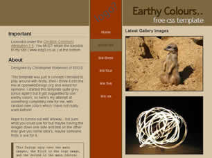 Preview earthy colours - FREE HTML CSS JavaScript Template