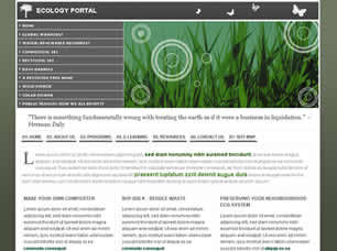 Preview ecology portal - FREE HTML CSS JavaScript Template