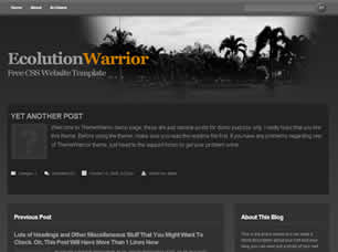 Preview ecolution warrior - FREE HTML CSS JavaScript Template