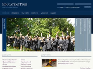 Preview education time - FREE HTML CSS JavaScript Template