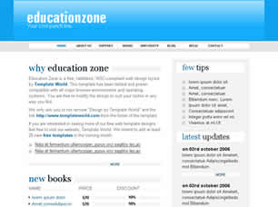 Preview education zone - FREE HTML CSS JavaScript Template