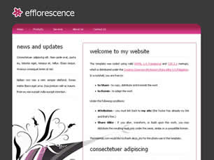 Preview efflorescence - FREE HTML CSS JavaScript Template