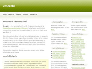 Preview emerald - FREE HTML CSS JavaScript Template