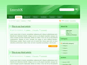 Preview emeraldx - FREE HTML CSS JavaScript Template