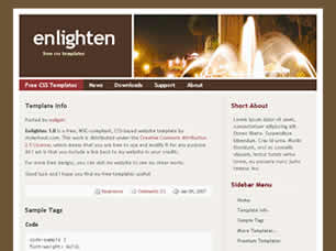 Preview enlighten 1 0 - FREE HTML CSS JavaScript Template