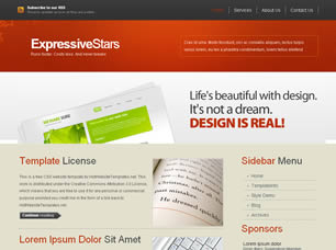 Preview expressivestars - FREE HTML CSS JavaScript Template