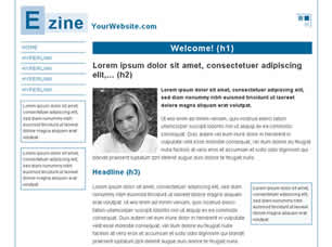 Preview ezine - FREE HTML CSS JavaScript Template