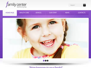 Preview family center - FREE HTML CSS JavaScript Template