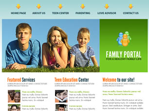 Preview family portal - FREE HTML CSS JavaScript Template