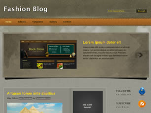 Preview fashion blog - FREE HTML CSS JavaScript Template