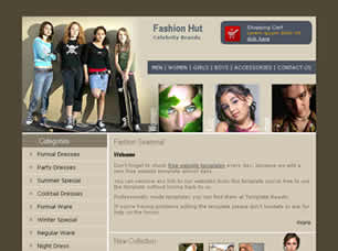 Preview fashion hut - FREE HTML CSS JavaScript Template