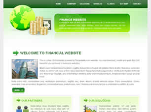 Preview financial website - FREE HTML CSS JavaScript Template