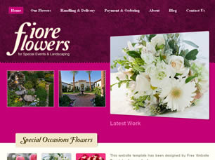 Preview fiore flowers - FREE HTML CSS JavaScript Template